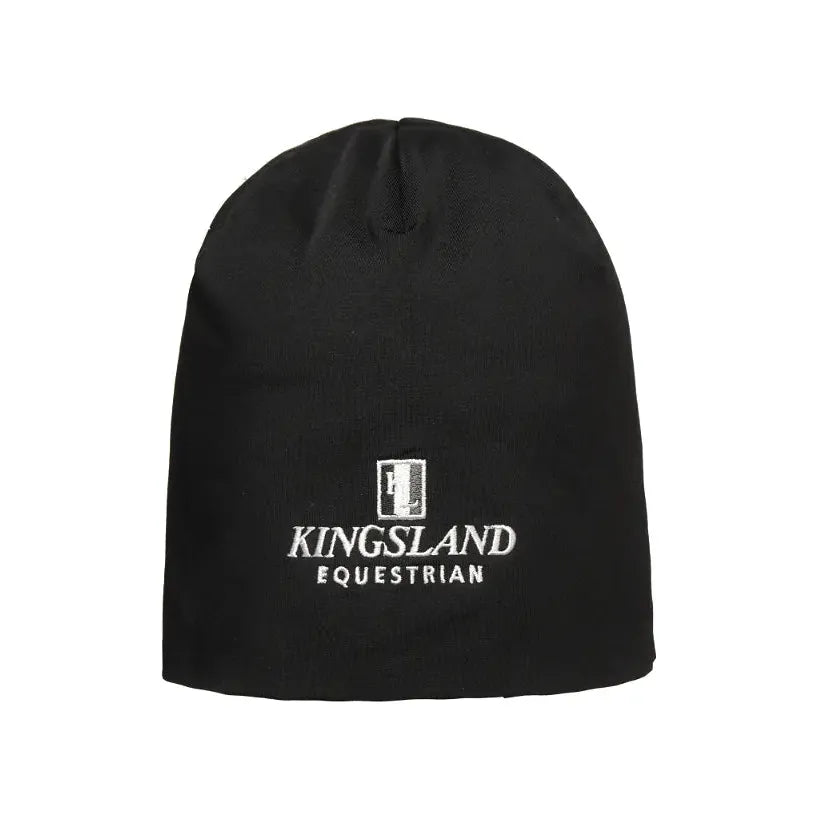 Svart unisex fleecelue med Kingsland-logo