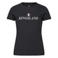 Svart classic t-skjorte dame med Kingsland-logo