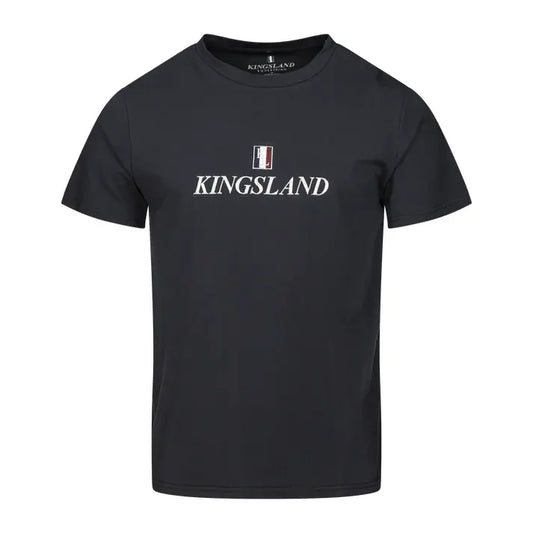 Svart classic t-skjorte for menn med Kingsland-logo