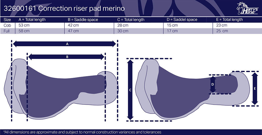 Correction riser pad Merino