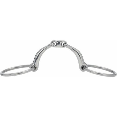 Curved Double Jointed Snaffle Bitt